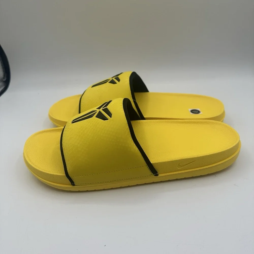 Nike Kobe Offcourt Slide Mens 12 Lightning‎ Yellow/Black Sandals IF2870-700